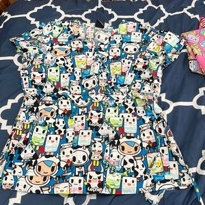 Gently used Tokidoki scrub top size S